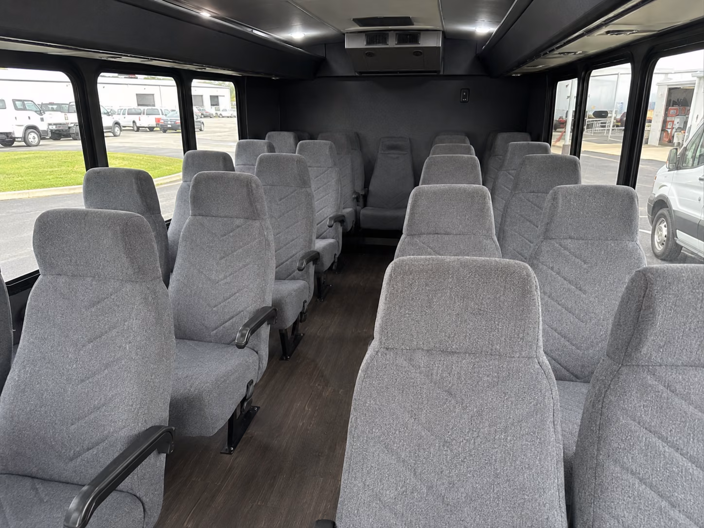 miramar 18 passenger minibus inside