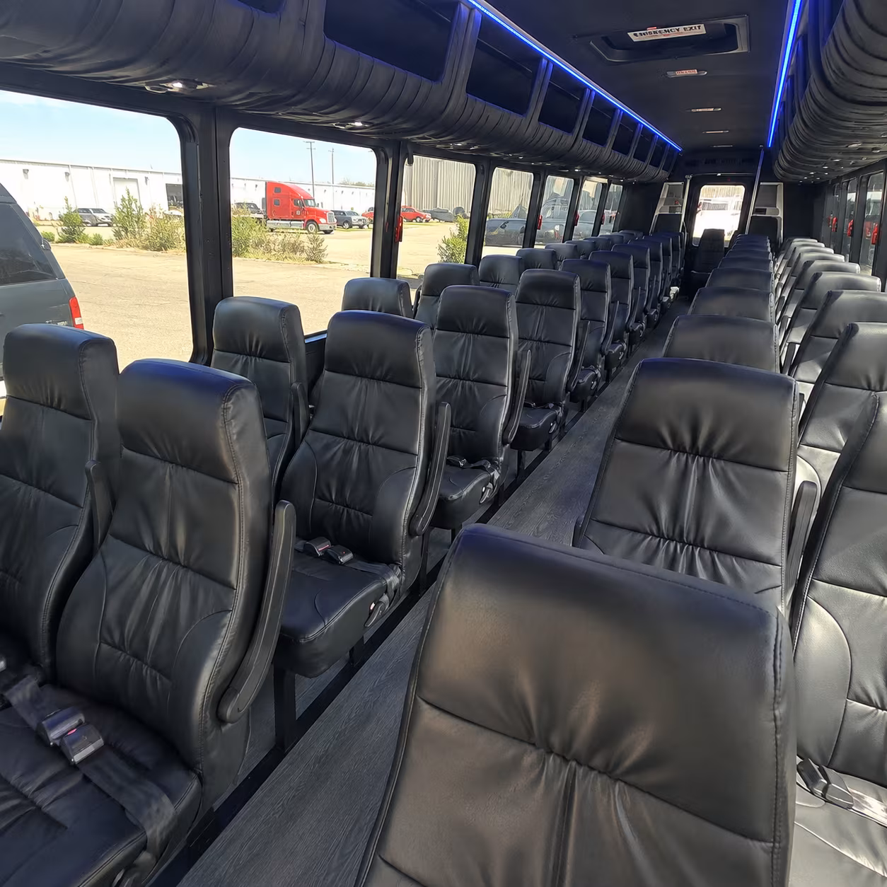 miramar 28 passenger minibus inside