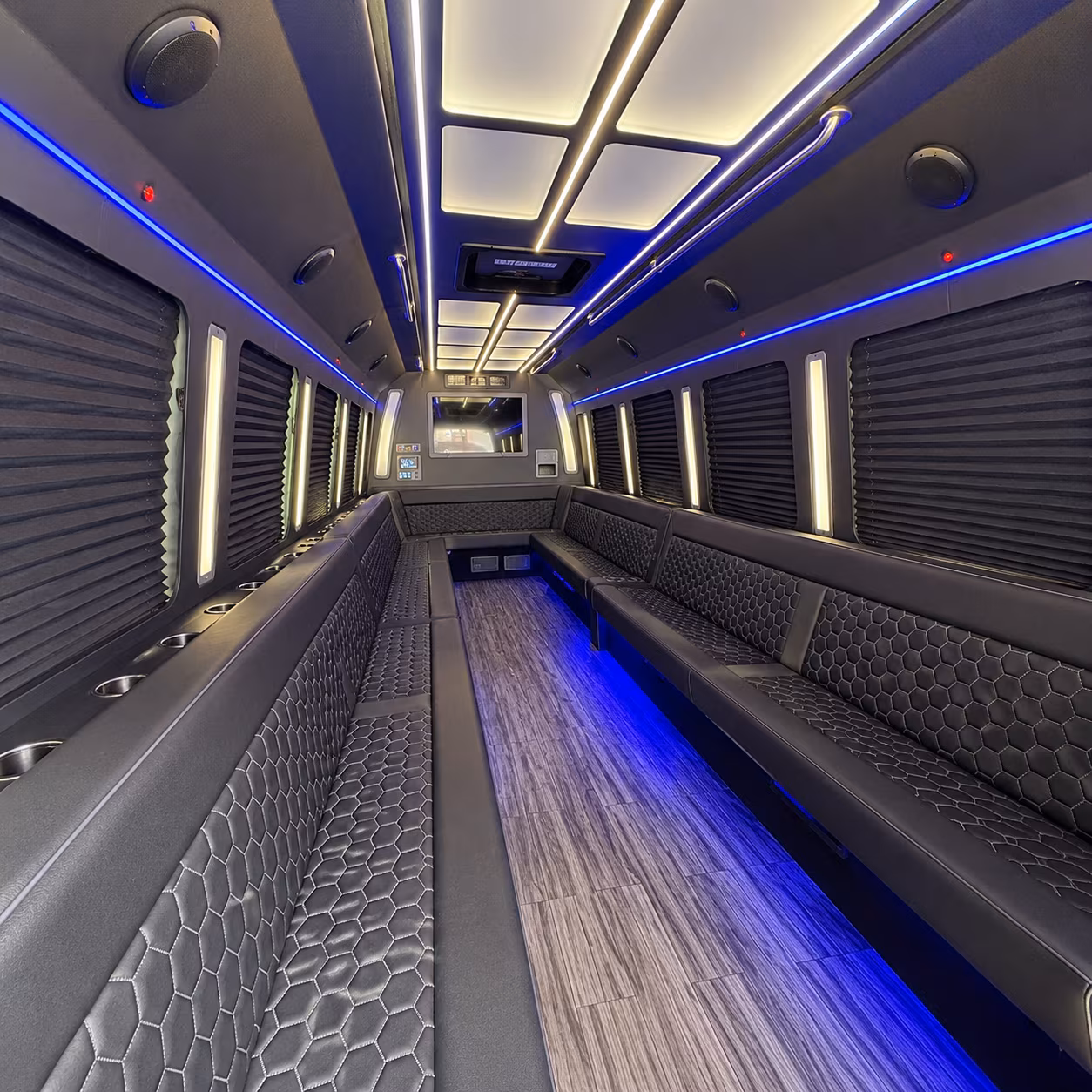 miramar 30 passenger party bus interior