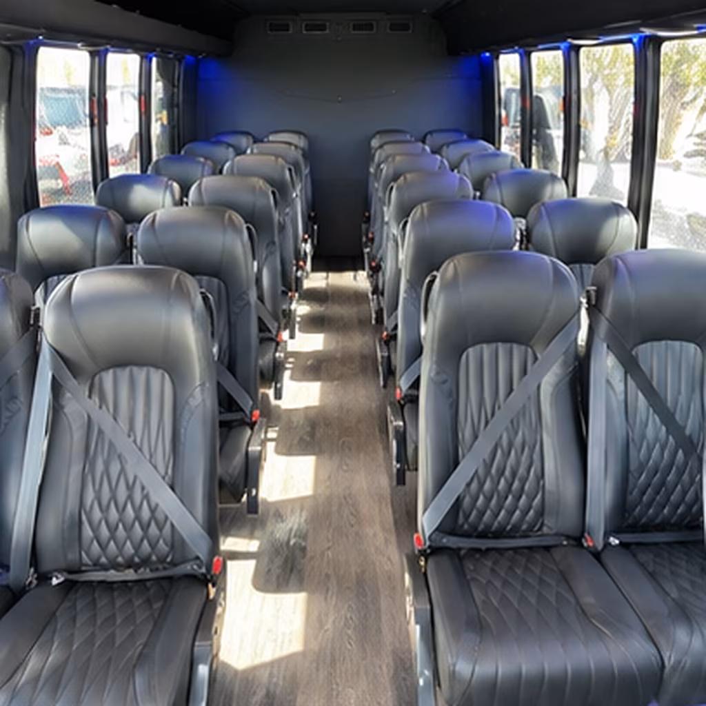 miramar 35 passenger minibus interior