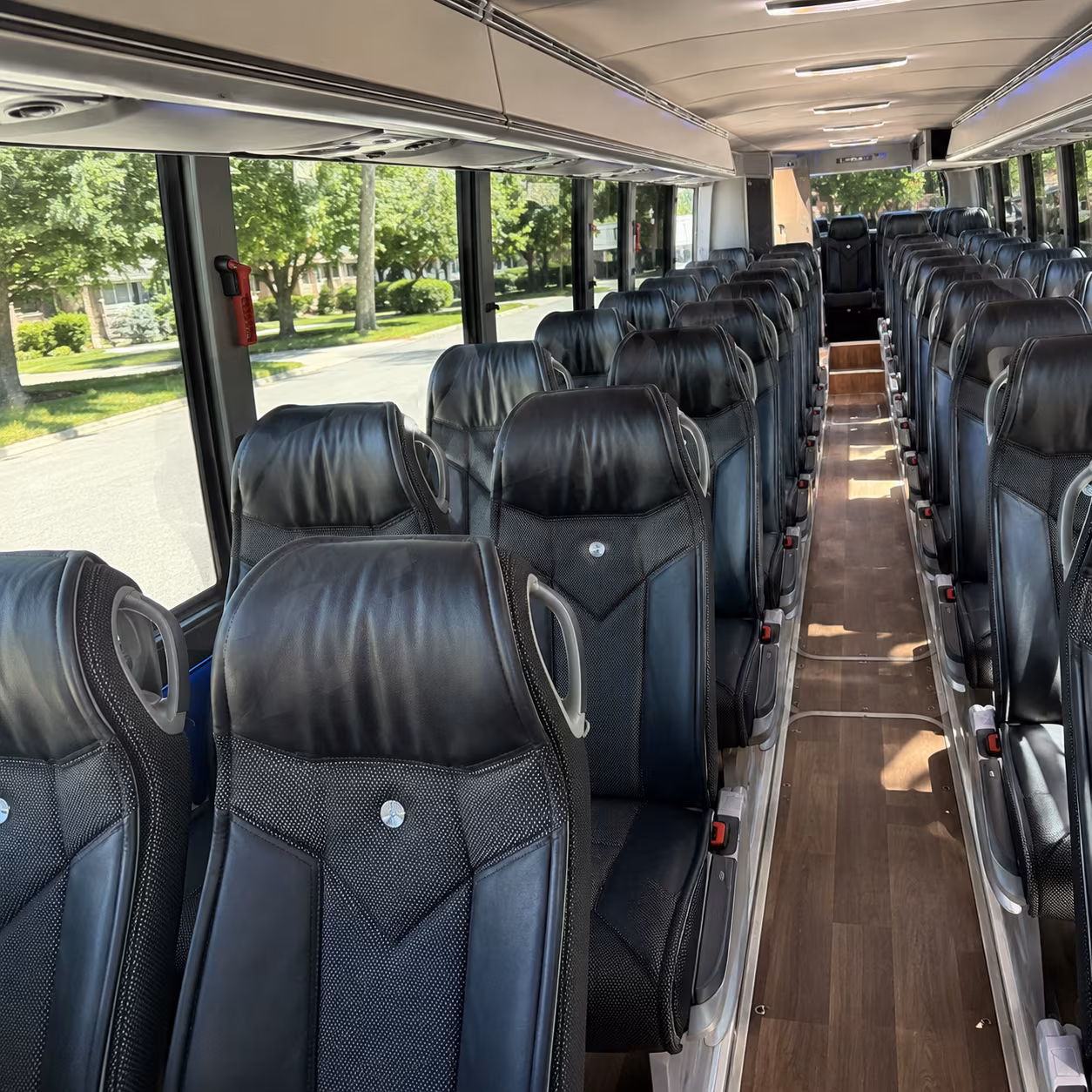 miramar 40 passenger charter bus inside