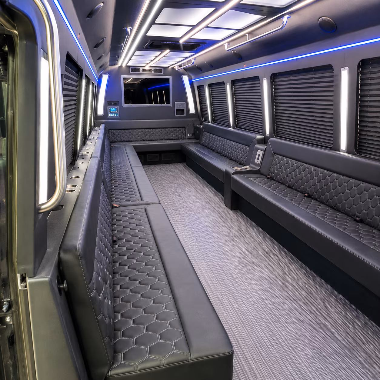 miramar 40 passenger party bus interior