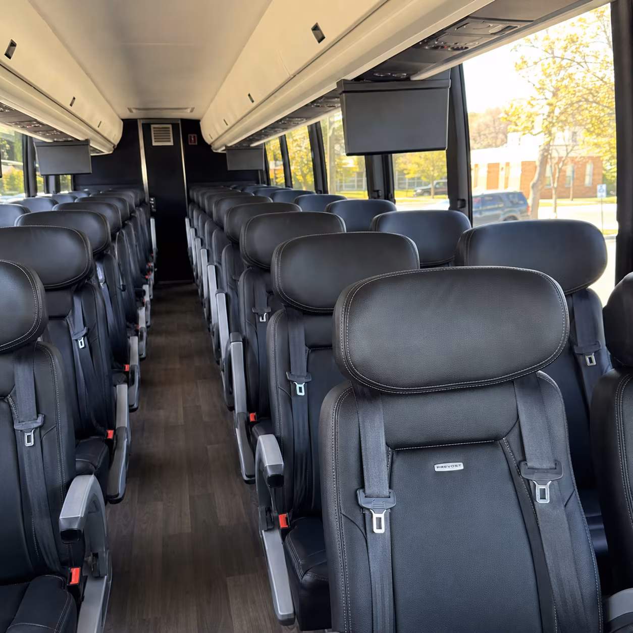 miramar 45 passenger charter bus inside