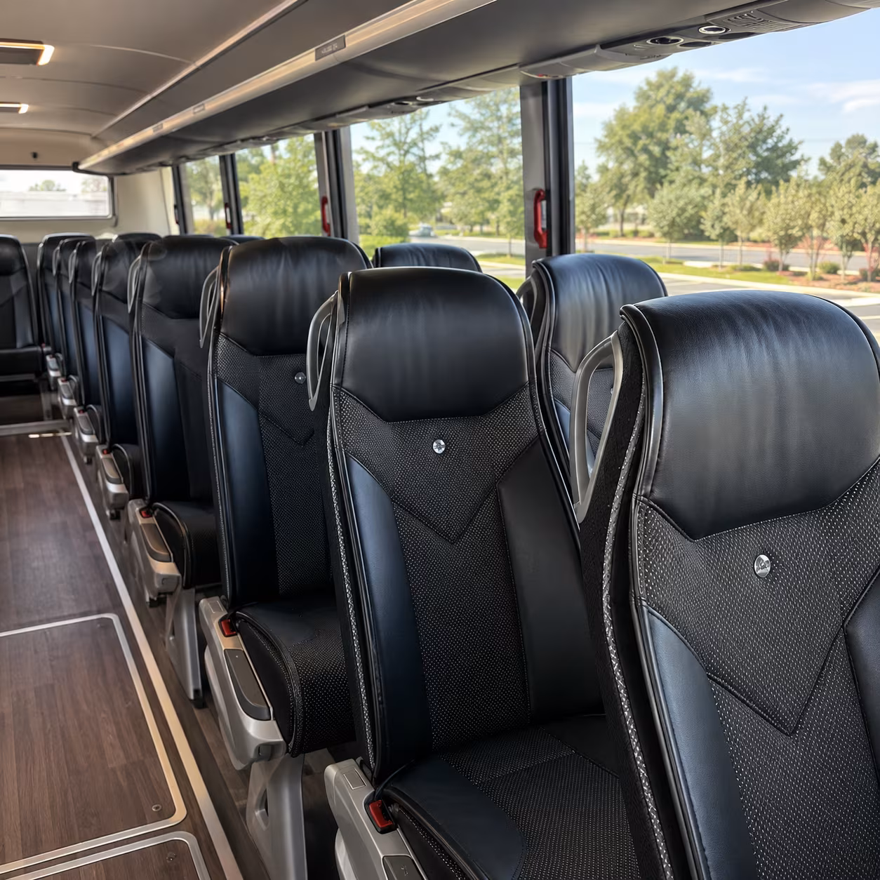 miramar 45 passenger charter bus interior