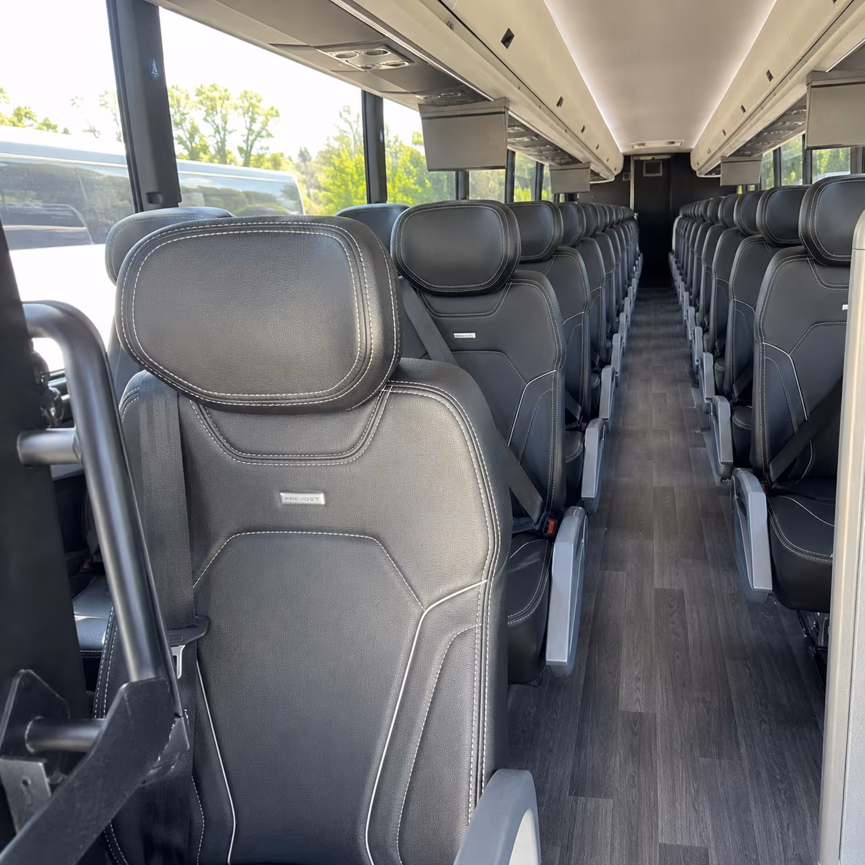 miramar 47 passenger charter bus interior