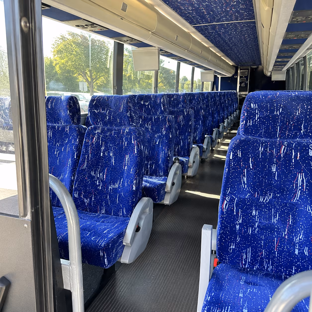 miramar 50 passenger charter bus inside