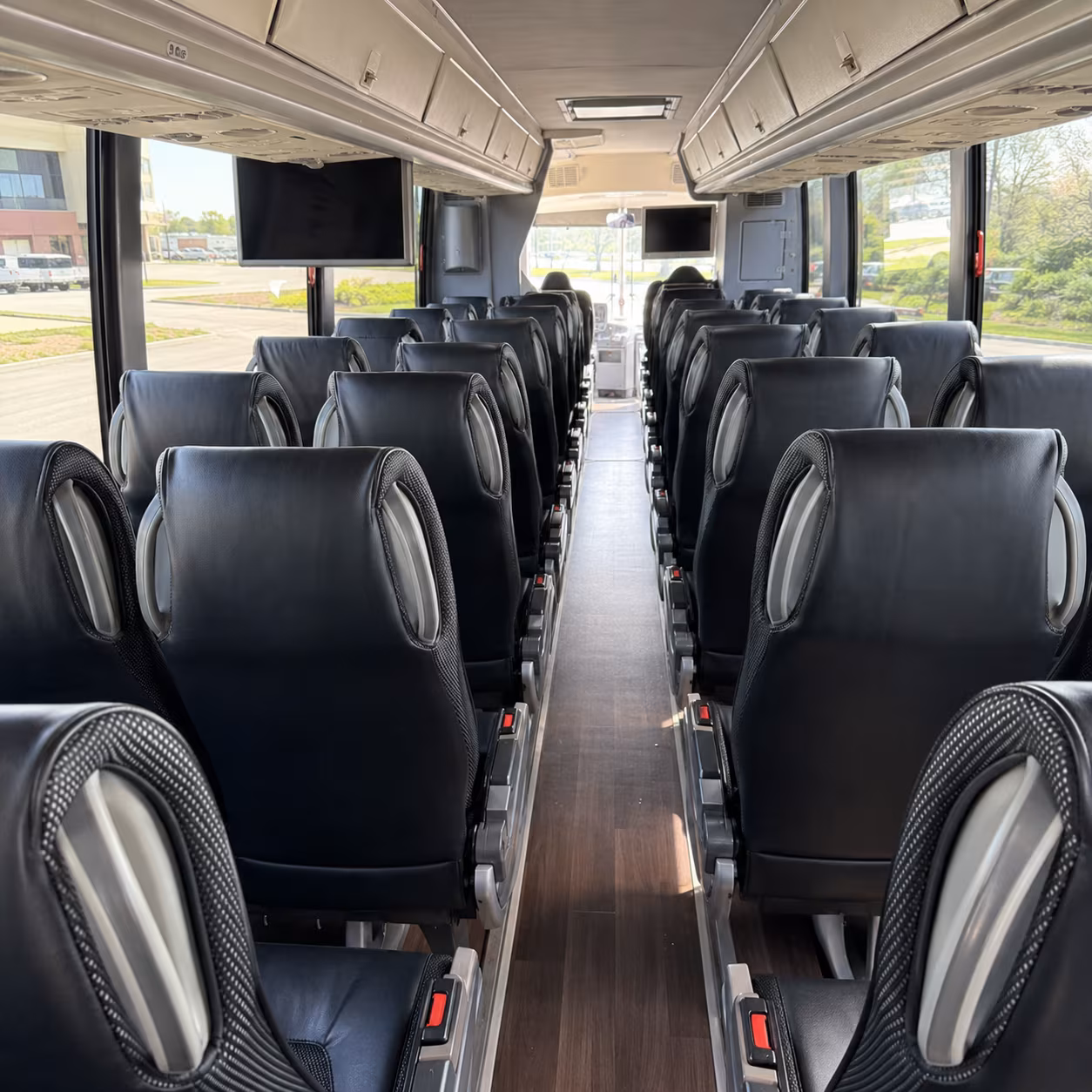 miramar 56 passenger charter bus inside