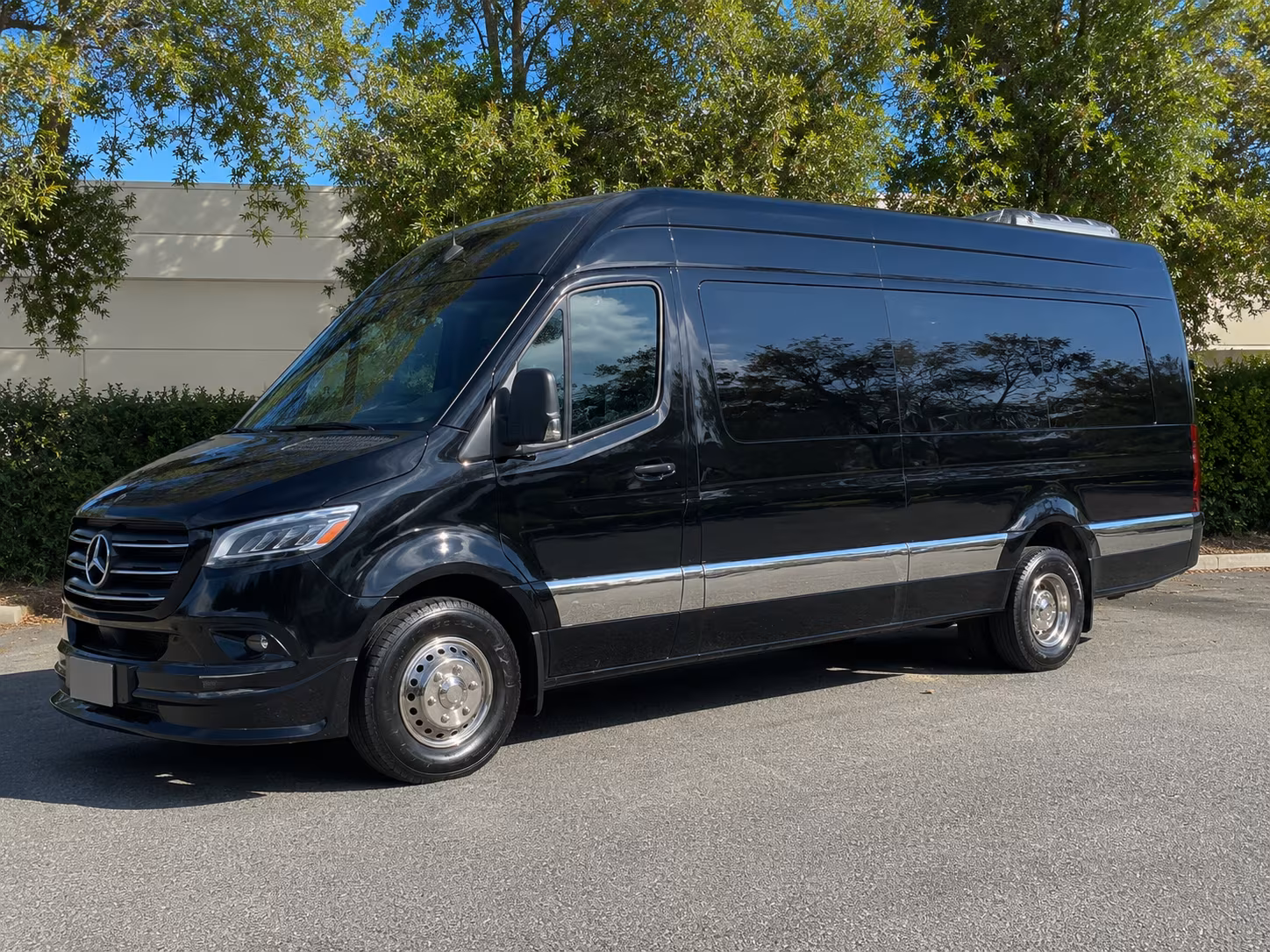 sprinter vans and minibuses for intimate miramar wedding groups